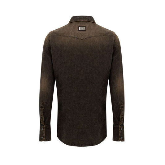Brown Denim Shirt