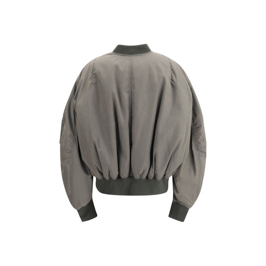 Green Polyester Bomber