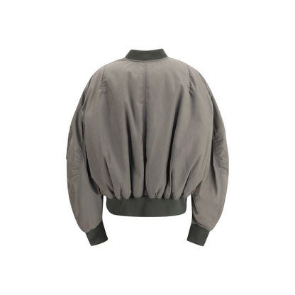 Green Polyester Bomber