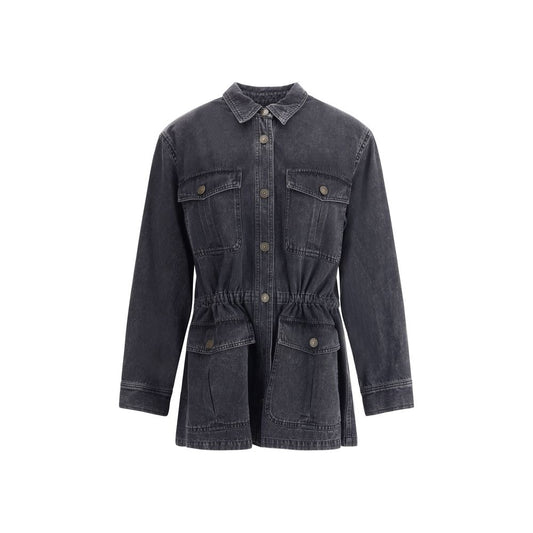 Gray Cotton Denim Jacket