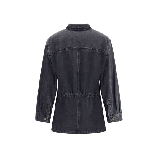 Gray Cotton Denim Jacket