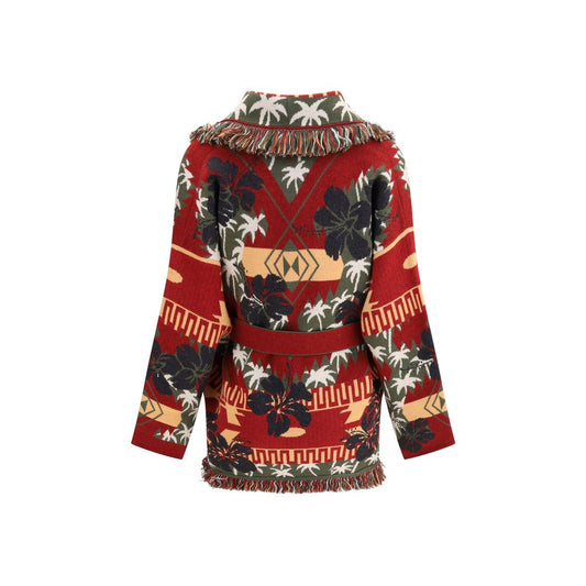 Multicolor Fleece Wool Cardigan