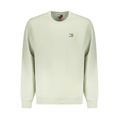 Green Cotton Men Sweater