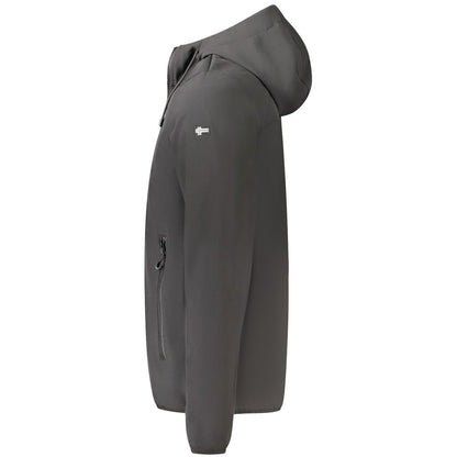 Black Polyester Jackets & Coat