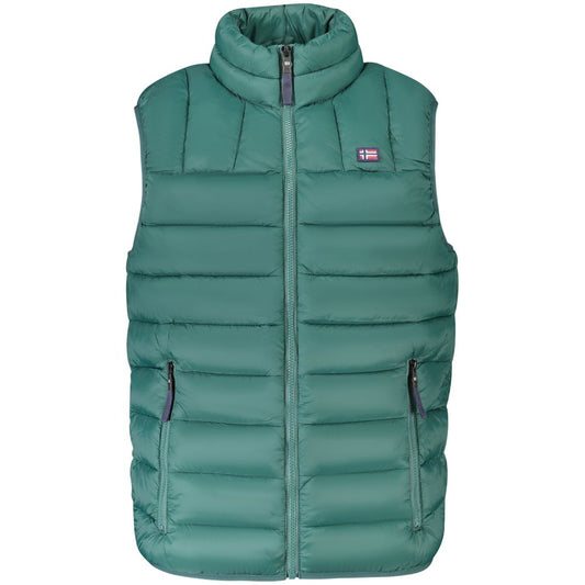 Green Polyamide Men Jacket