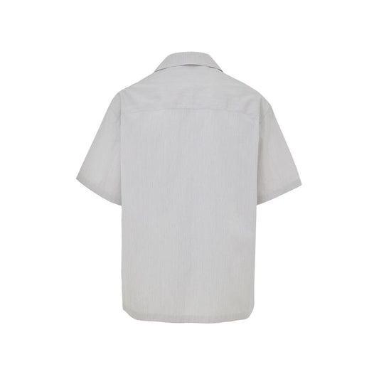 Blue Cotton Shortsleeve Shirt