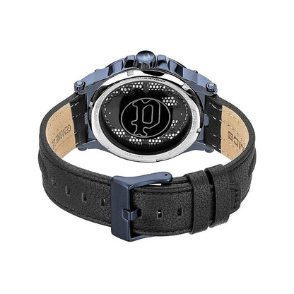 Black Leather Dress Watch