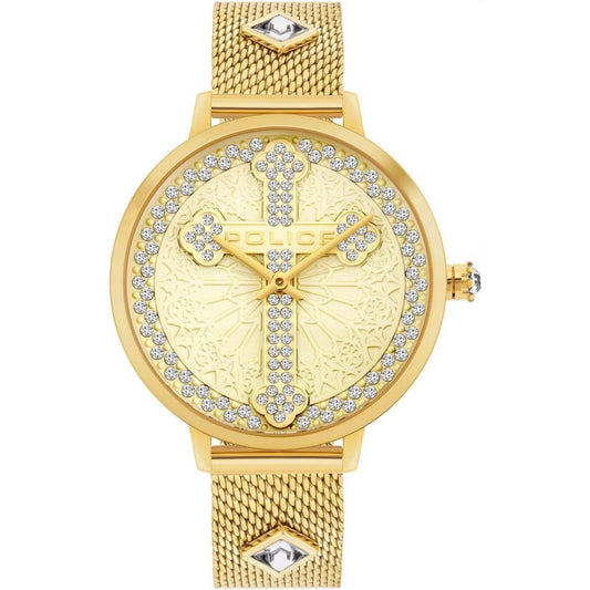 Gold Stainless Steel Dress Watch