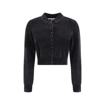 Black Cotton Cardigan