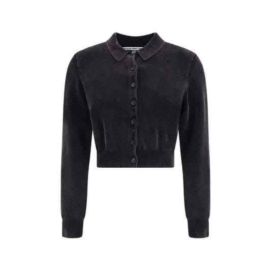 Black Cotton Cardigan
