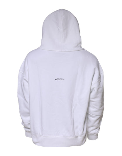 White DG Vib3 Hooded Men Sweatshirt Sweater