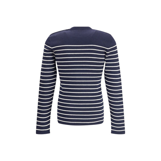 Blue Fleece Wool Sweatshirt