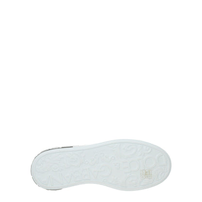 White Leather Low Top Sneakers