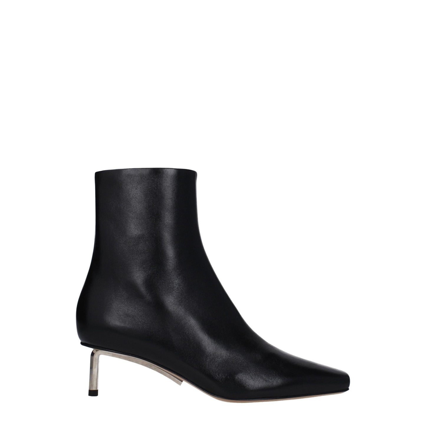 Black Leather Ankle Boots