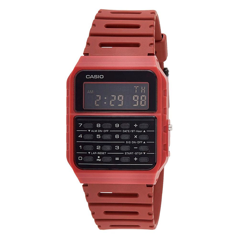 Red Resin Digital Watch
