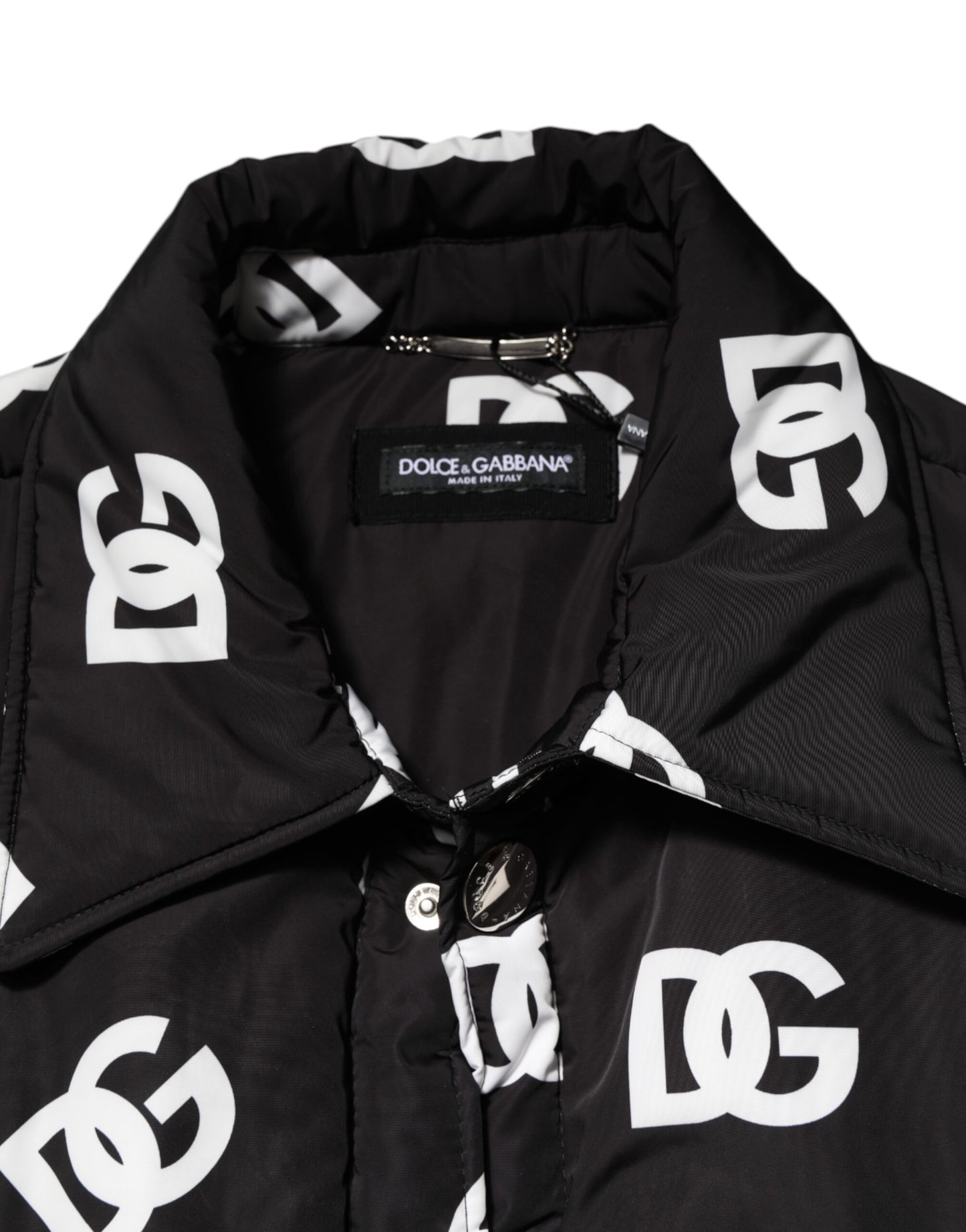 Black DG Monogram Nylon Windbreaker Jacket