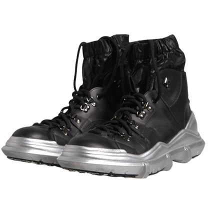 Black Lambskin Men Ankle Boot