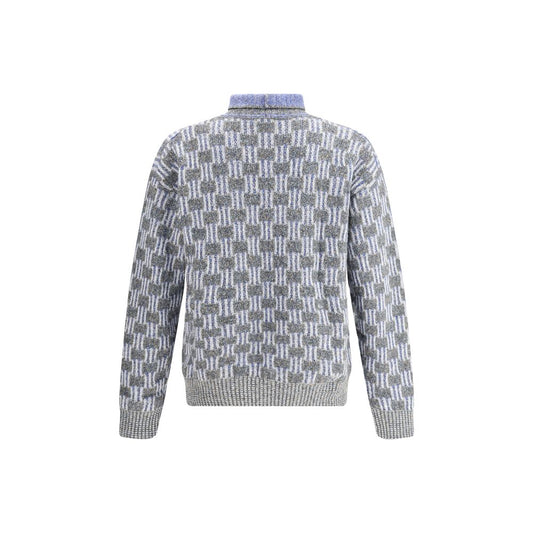 Light Blue Cotton Turtleneck