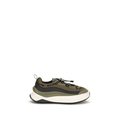 Bicolor Polyester Athletic Sneakers