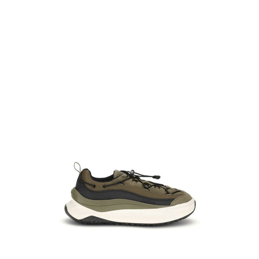 Bicolor Polyester Athletic Sneakers