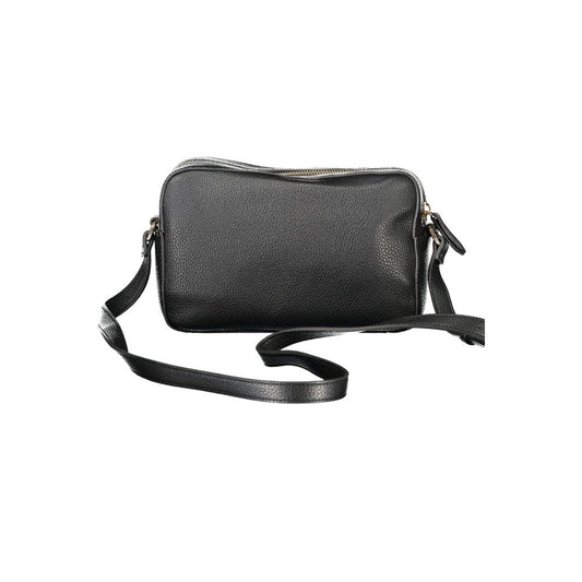 Black Polyethylene Women Handbag