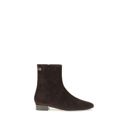 Brown Leather Ankle Boots