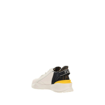 White Calf Leather Bos Taurus Athletic Sneakers