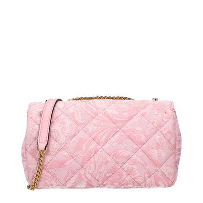 Pink Fabric Shoulder Bag