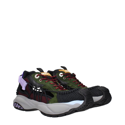 Multicolor Leather Athletic Sneakers