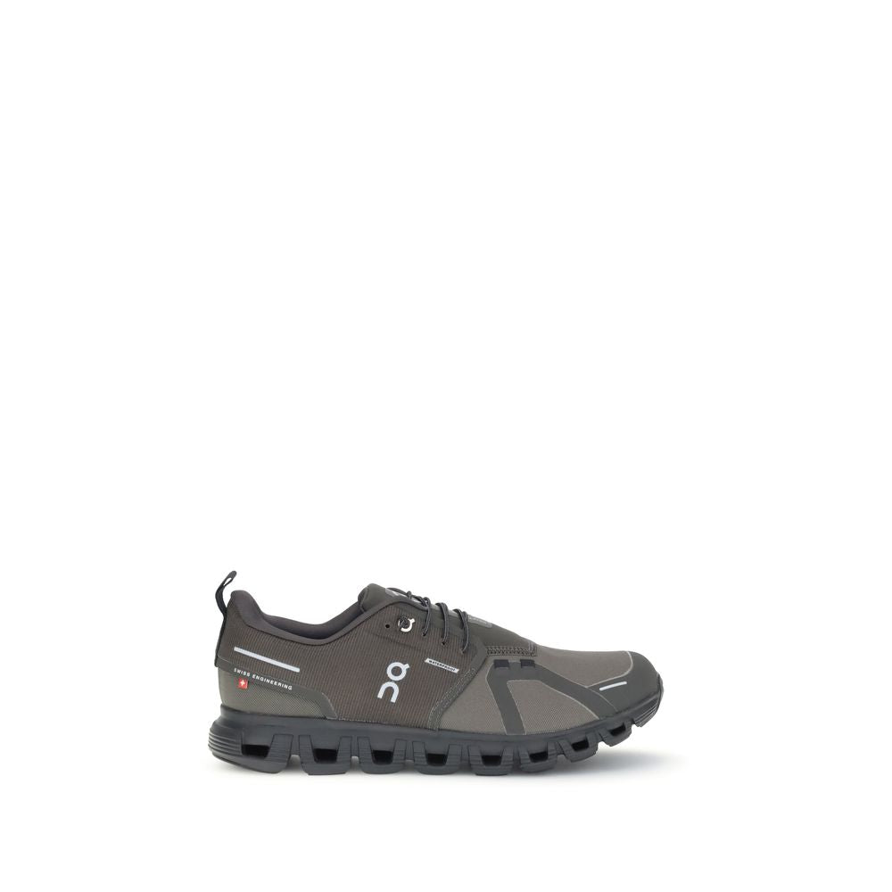 Black Recycled Polyester Athletic Sneakers