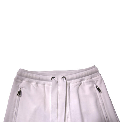 White Logo Tape Jogger Cotton Sweatpant Pants