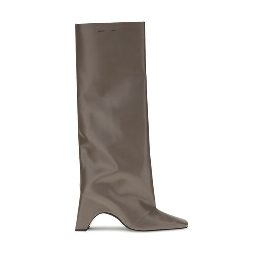 Gray Calf Leather Bos Taurus Boots