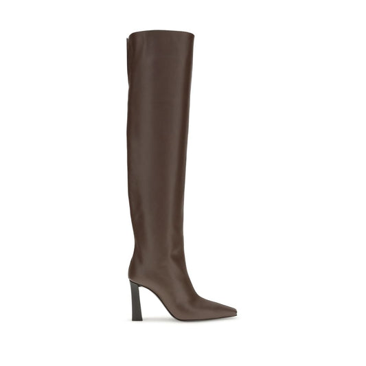 Brown Leather Over The Knee