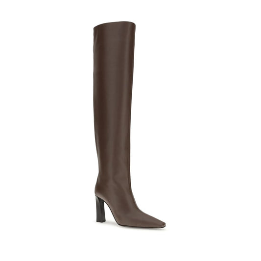 Brown Leather Over The Knee
