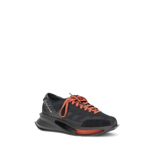 Black Leather Athletic Sneakers