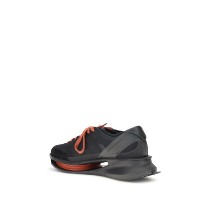 Black Leather Athletic Sneakers