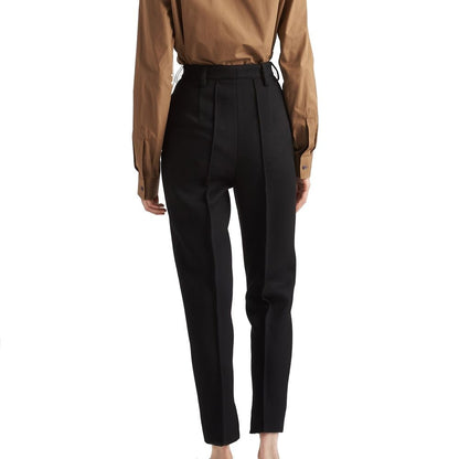 Black Virgin Wool Dress Pants