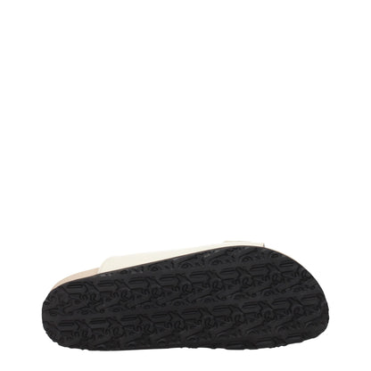 Beige Leather Slippers