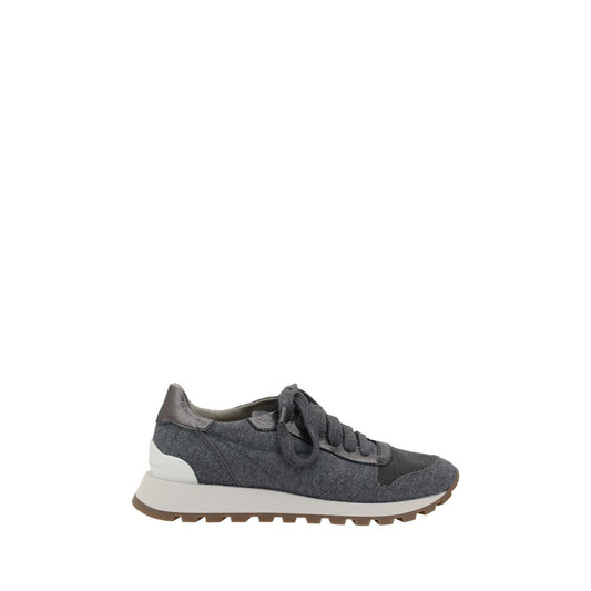 Gray Fleece Wool Sneakers