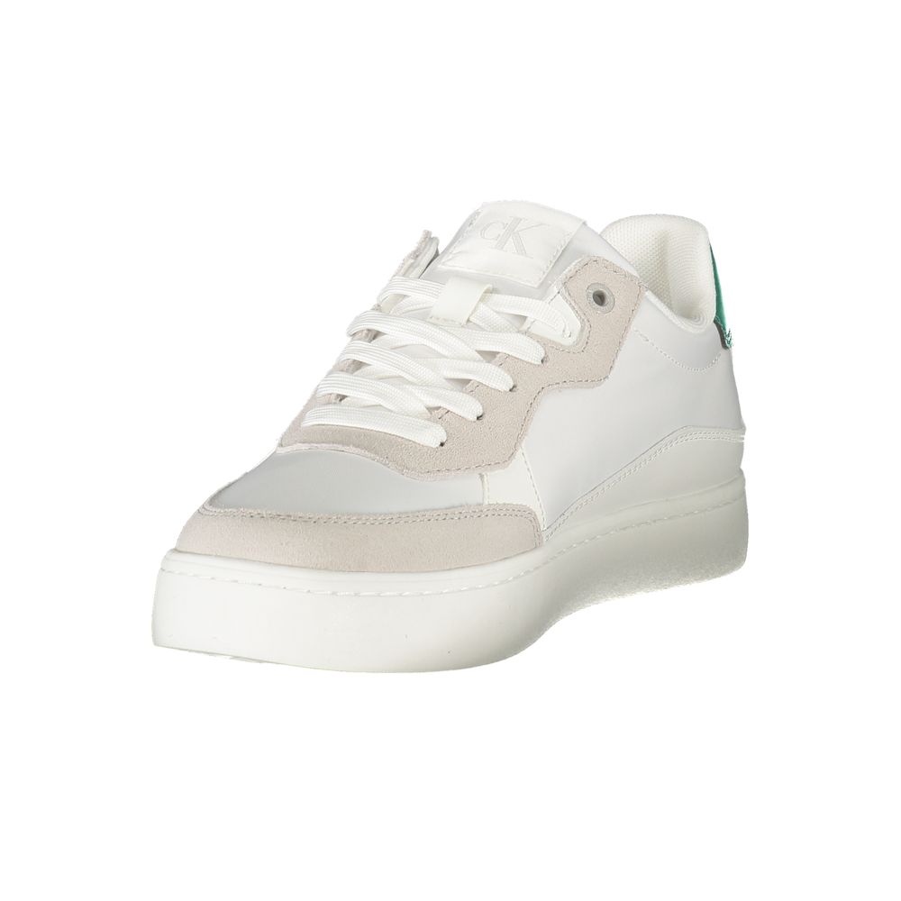 White Polyester Sneaker
