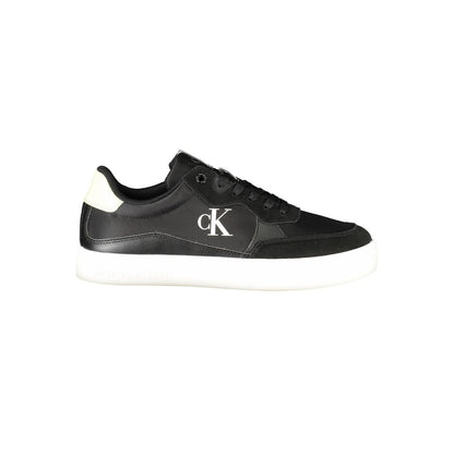 Black Polyester Sneaker