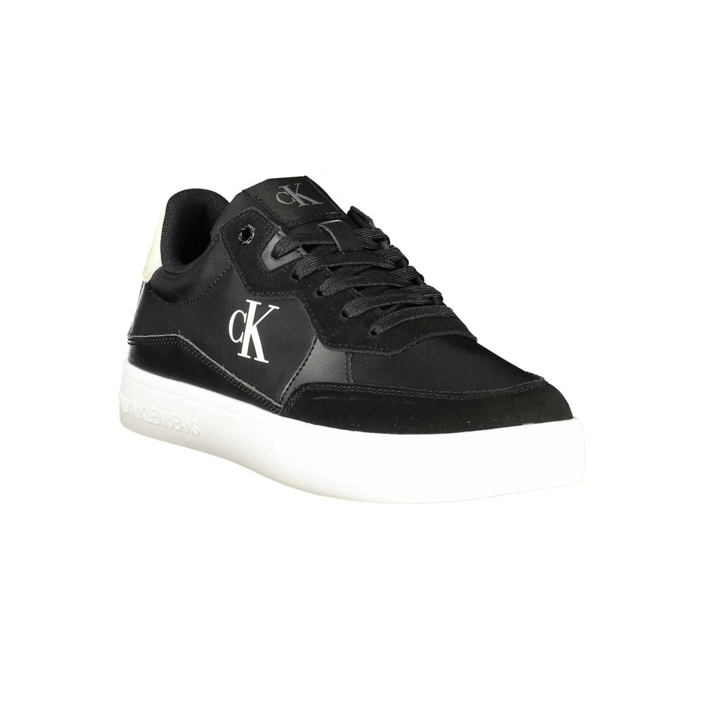 Black Polyester Sneaker
