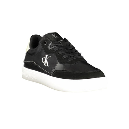 Black Polyester Sneaker