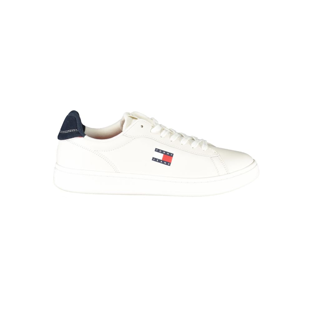 White Polyester Sneaker