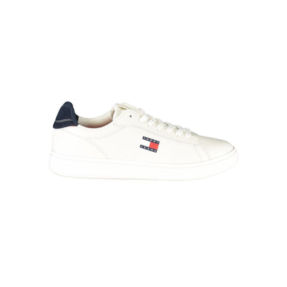 White Polyester Sneaker