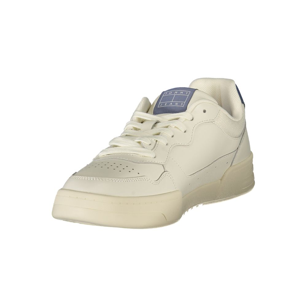 White Polyester Sneaker