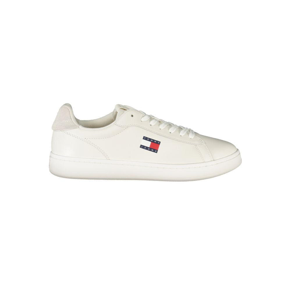 White Polyester Sneaker