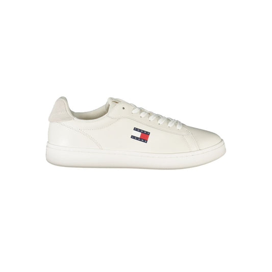 White Polyester Sneaker