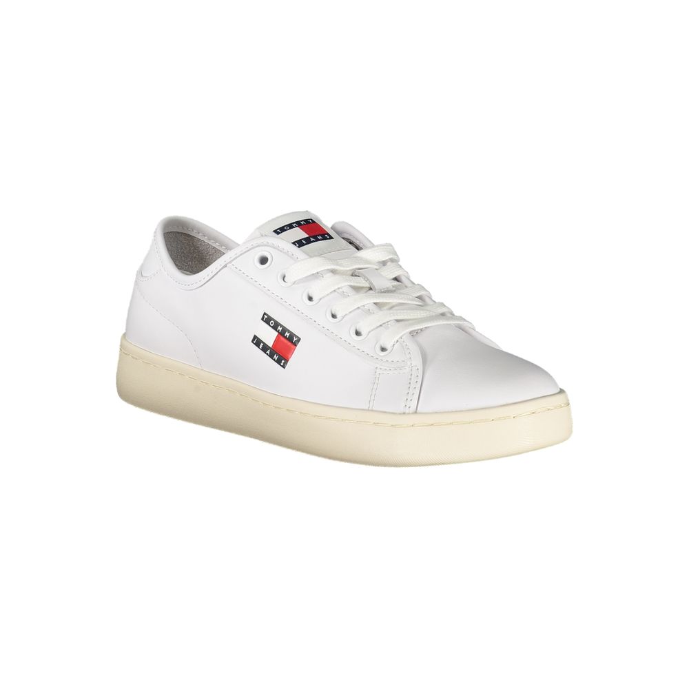 White Leather Women Sneaker