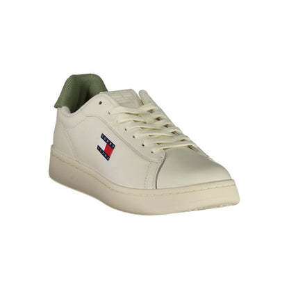 White Polyester Sneaker